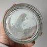 362 - Springmount Vintage Collectible Decorative Clear Glass Embossed Letters Milk Bottle Image 7