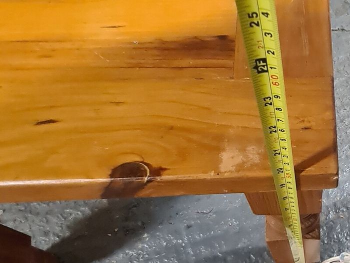 Pair of Solid Wood Wooden Side / Bedside Tables