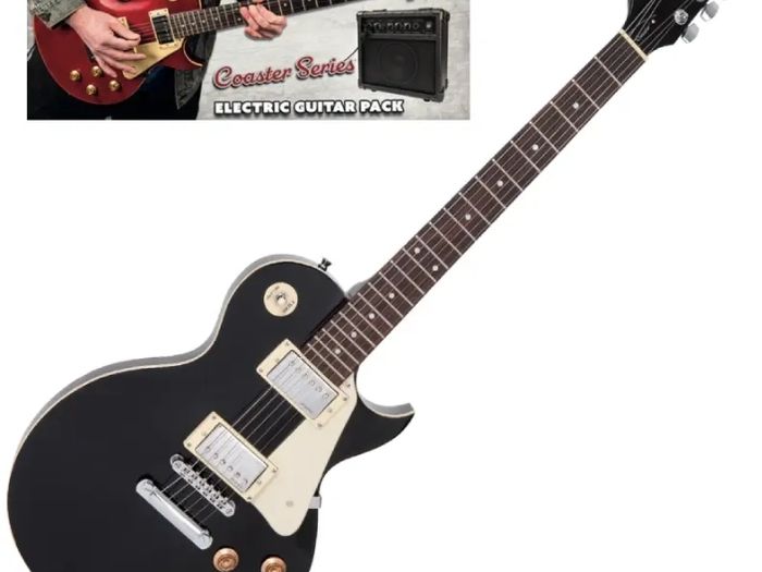 Vintage V10 Electric Guitar (Gloss Black)