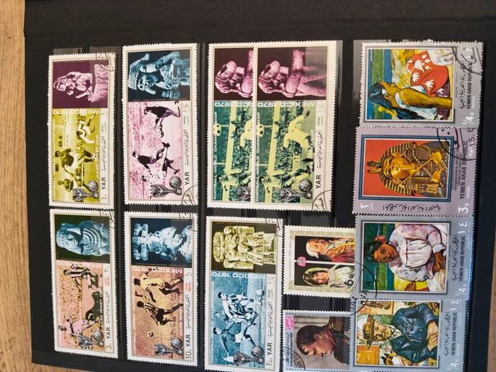 Stamp album collection