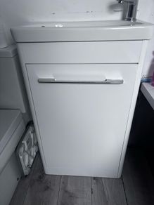 vanity unit and sink