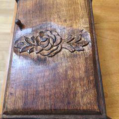 Vintage oak key holder cabinet