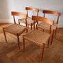 Danish Teak Dining Chairs by Arne Hovmand-Olsen for Mogens Kold, Circa 1960s Mid Century Vintage Retro Image 4