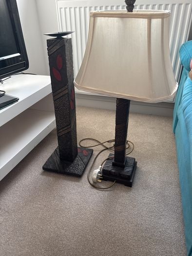 lamp and candlestick