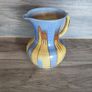 Vintage Large Water Jug Shelley 1930s Yellow Striped Blue Image 2