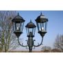 Garden Light Post 3-arms 230 cm Dark Green/Black Aluminium Image 6