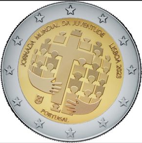 2 Euro "World Youth Day" 2023 Portuguese