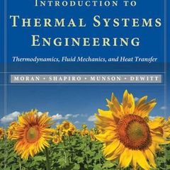 Introduction to Thermal System Engineering