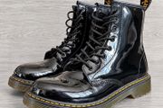 Dr Martens 1460 J Black Glossy Lace Up Patent Boots UK 3 EU 36 fits up to 4.5