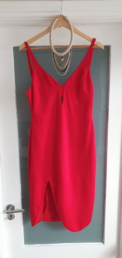 Sportsgirl red bodycon dress Sz M (Fit 10-12UK) - Rrp125 AUD