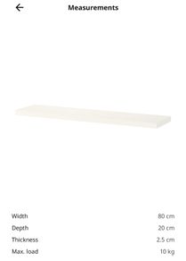 ikea shelf 80x20