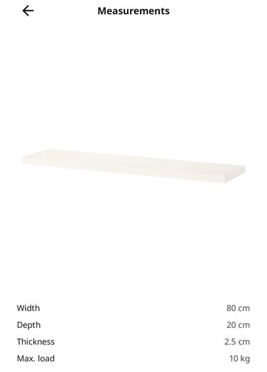 ikea shelf 80x20