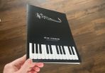 Blank music notebook