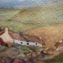 Original 1933 Irish Watercolour by T. Underwood (Traditional Cottage Scene) Image 7