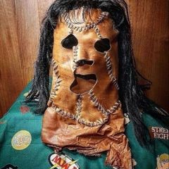 FMW Wrestling Legend Leatherface Ring Worn Mask (autographed) WWE WCW ECW TNA AEW