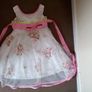 New Pink Wedding Christening Flower Girls Dress Sz 10-11 Y Image 5