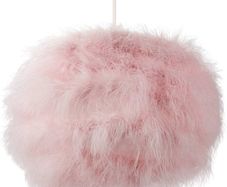 NEW SALE | Modern and Distinctive Small Real Pink Fluffy Feather Decorated Pendant Light Shade