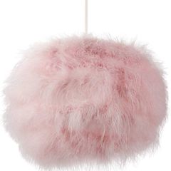 NEW SALE | Modern and Distinctive Small Real Pink Fluffy Feather Decorated Pendant Light Shade