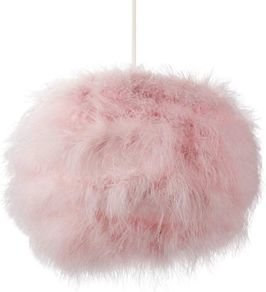 NEW SALE | Modern and Distinctive Small Real Pink Fluffy Feather Decorated Pendant Light Shade