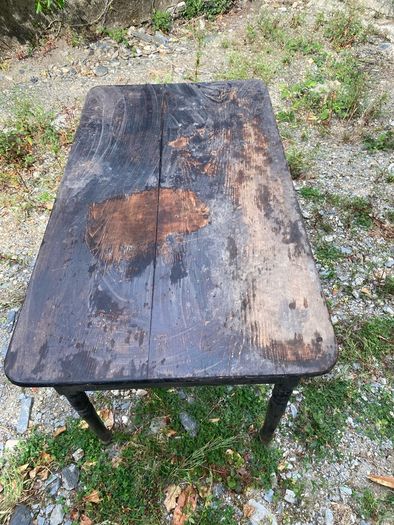 antique Victorian pine desk