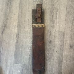 WW2 British Military Heavy Machete / Golok with Leather Scabbard (Dated 1945)