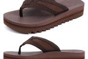 Brand New Men's Flip Flops with Arch Support Comfortable Mesh Sandals