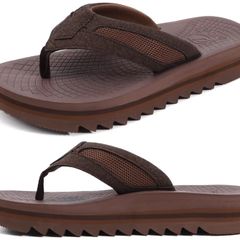 Brand New Men's Flip Flops with Arch Support Comfortable Mesh Sandals