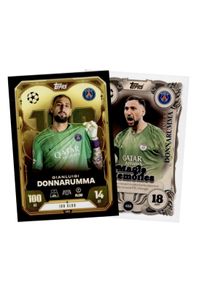 Match Attax Gianluigi Donnarumma 100 Club #460 & Magic Memories #438 Trading Cards NM