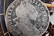 William lll (1694-1702) Six Pence 1696 Coin  VERY RARE