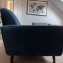 Ringo Small Sofa in Green / Blue velvet Image 3