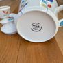 Aynsley Jardin flower stem teapot, milk jug and sugar pot Image 2