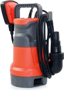 400W Submersible Pump for Clean Dirty Water 8000 LPH, Drain Water from Garden Pond Pool Hot Tub Flooded Cellar, with Float Switch and Hose Connector
