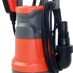 400W Submersible Pump for Clean Dirty Water 8000 LPH, Drain Water from Garden Pond Pool Hot Tub Flooded Cellar, with Float Switch and Hose Connector
