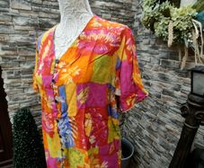 vintage 90s 00s multi colored floral print blouse