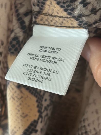 Equipment Femme Snakeskin-print silk blouse