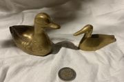 pair of brass ducks