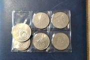 Five   Russian  Mint Uncirculated  Coins