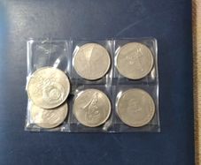 Five   Russian  Mint Uncirculated  Coins