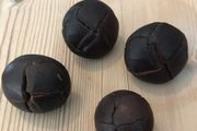 Vintage genuine leather buttons