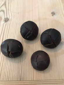 Vintage genuine leather buttons