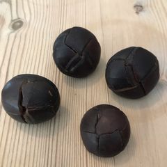 Vintage genuine leather buttons