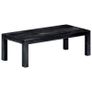 Coffee Table Black 110x50x35 cm Solid Mango Wood Image 4