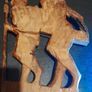 Hand carved wooden decor 47cm Image 2
