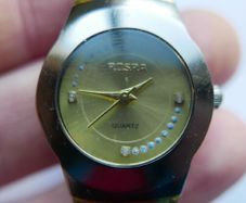 Rosra Quartz Ladies Delicate Detail Watch Metal Link Strap