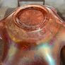 Antique Fenton Holly Pattern Marigold Carnival Glass Shallow Bowl Image 9