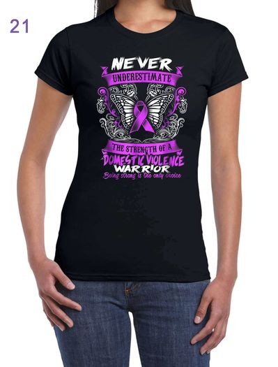 Domestic Violence Awareness T-Shirt Woman
