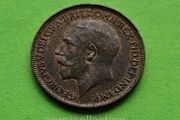 United Kingdom 1923 year Bronze Farthing.