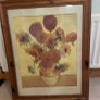 Framed picture  of Vase with Sunflowers Image 6