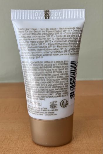 Clarins Nutri Lumiere Travel Size 15ml SPF 15 Day Cream
