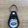 Synthetic leather Land Rover key ring with shopping trolley token/coin Image 2